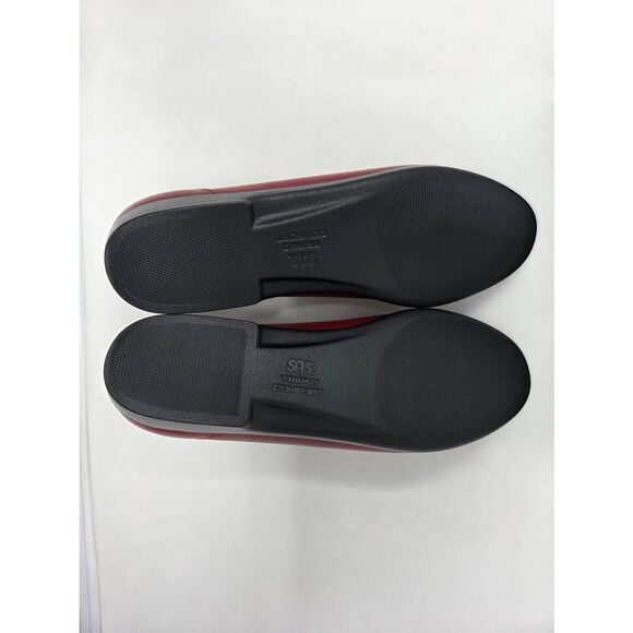 SAS SAN ANTONIO SHOES SIMPLIFY RED BLACK LEATHER COMFORT LOAFER WOMENS 12 M NEW - Picture 7 of 8